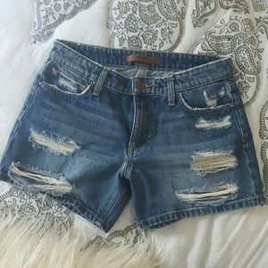 Joe's distressed jean shorts, sz 27